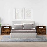 vidaXL Noćni ormarići s ladicom 2 kom dimljeni hrast 51x31x47 cm | shoptok.hr