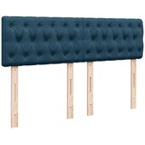  box spring s madracem plavi 160 x 200 cm baršunasti | shoptok.hr