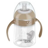 Lovi First Cup With Weighted Straw Brown 6m+ šalica sa slamčicom i utegom 150 ml za otroke Cijene