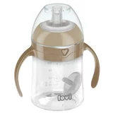 LOVI First Cup With Weighted Straw Brown 6m+ skodelica 150 ml za otroke
