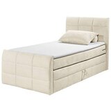 MID.YOU POSTELJA BOXSPRING 100 cm x 200 cm , tekstil, leseni material krem barve | Shoptok.si