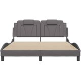  Okvir za krevet Viana bez madraca sivi 160x200 cm od umjetne kože | shoptok.hr