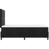  Krevet s opruga kutije s madracem Crna 120 x 200 cm Baršun | shoptok.hr