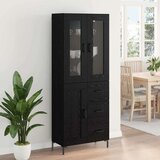  Kuhinjski ormarić 2 pcs Crni hrast 69 5 x 34 x 180 cm Konstruirano drvo | shoptok.hr