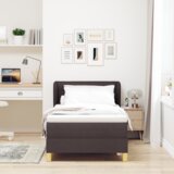  Box Spring Postelja z Mattresom Temno Rjava 90x200 cm Tkanina, (22051605) | Shoptok.si