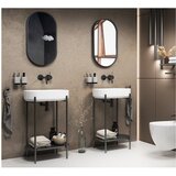 Sapho Crno metalno postolje ispod umivaonika 40x82 cm Puno – | shoptok.hr