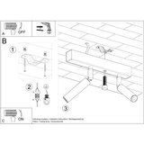  Stropna svetilka EYETECH 2 črna, (21347699) | Shoptok.si