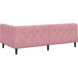  Kutni okvir kreveta Ružičasta 90 x 190 cm Baršun | shoptok.hr