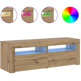 TV ormarić LED boja hrasta 120x35x40 cm konstruirano drvo | Eponuda.com