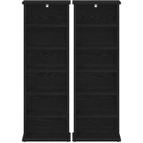 Cd ormar 2 kom. Crni hrast 60 x 17 x 92 cm Konstruirano drvo | shoptok.hr