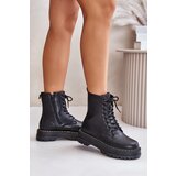 EVENTO PE1 Warm Ankle Boots Workers Made of Eco Leather with Zipper Black Naleli | Eponuda.ba