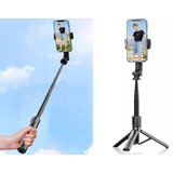  3v1 univerzalni teleskopski selfie stick in tripod bluetooth daljinec 90cm | Shoptok.si