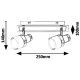 Rabalux harold,kupatilska,LED10W,IP44,hrom/crna/opal | Eponuda.com