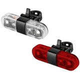 Rebel svetilka za kolo komplet: 4 led diode, 60lm-15lm, 7 funkcij, usb, IPX4, (20721358) Cene