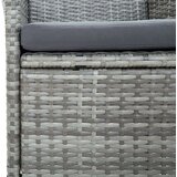  Zunanja jedilna garnitura 5-delna z blazinami poli ratan siva, (20674592) | Shoptok.si