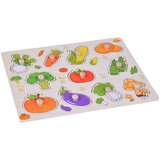  Drvene puzzle povrće 11 elemenata | shoptok.hr