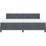  s opruga kutije Tamno siva 200 x 200 cm Baršun | shoptok.hr