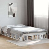 vidaXL Posteljni okvir be 135x190 cm inženirski les | Shoptok.si