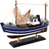  Kolekcionarski model ribarskoga broda 22 cm - tamno plavo/bijeli Cijene