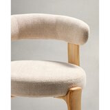 Kave Home Bež/v svetli naravni barvi barski stol iz masivnega jesena (višina sedeža 75 cm) Granite – | Shoptok.si