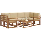  Set vanjskih sofa 7 kom. Prirodna i bež | shoptok.hr