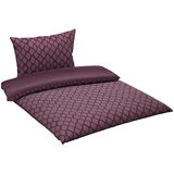 Dieter Knoll OBOJESTRANSKA POSTELJNINA STRIPES DK 200/200 cm saten vijolična | Shoptok.si