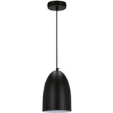 Candellux Lighting Črna viseča svetilka s kovinskim senčnikom ø 14 cm Icaro - Candellux Lighting Cene