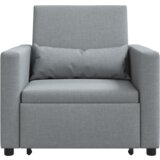 vidaXL 3-u-1 Single Sofa Bed Convertible Svjetlosiva tkanina | shoptok.hr