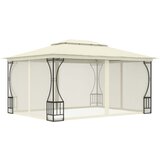 Paviljon Sjenica s mrežama 300 x 400 x 265 cm krem | shoptok.hr