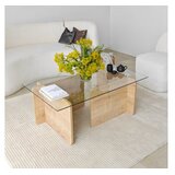 Hanah home Giona Klub sto, 105x40x65cm, Krem | Eponuda.ba