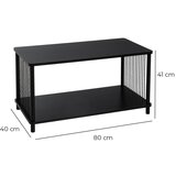 Casa Selección Crni stolić za kavu 40x80 cm Manila – | shoptok.hr