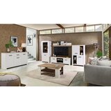 Modern Living Visoka Komoda Elara, Bela, Barva Hrasta | Shoptok.si