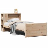 Krevet s regalom za knjige bez madraca 75x190 cm borovina | Eponuda.com