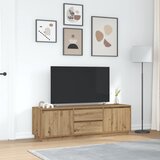 TV ormarić s LED svjetlima artisan hrast 160,5x41x50 cm | Eponuda.com