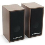 Esperanza Zvučnici 2.0 FOLK, 2x3W, 3.5mm, USB power, drvene kutije, EP122 | Eponuda.ba