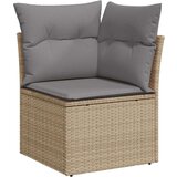  7-dijelni set vrtnih sofa s jastucima bež od poliratana | shoptok.hr