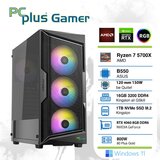 PCPLUS gamer ryzen 7 5700X 16GB 1TB nvme ssd geforce rtx 4060 8GB rgb windows 11 home gaming namizni računalnik Cene