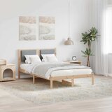  Krevetna konstrukcija s uzglavljem Svijetlo siva 120 x 190 cm | shoptok.hr