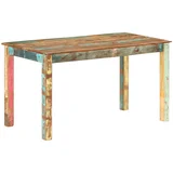 vidaXL Blagovaonski stol od masivnog obnovljenog drva 140 x 70 x 76 cm