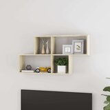 vidaXL Stenska polica sonoma hrast 100x18x53 cm iverna plošča Cene