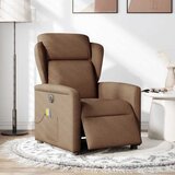 Maison Chic Električni masažni naslanjač - Relax naslanjač rjavo blago, (22042522) | Shoptok.si