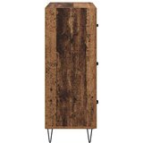 vidaXL Strani šal Star les 69,5 x 34 x 90 cm Inženirski les in železo | Shoptok.si