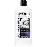 Syoss Blonde & Silver Conditioner balzam za lase za svetle lase za sive lase 440 ml | Shoptok.si