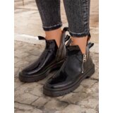 Resti Black lacquered women's boots with a Odeta zipper - Footwear | ePonuda.com