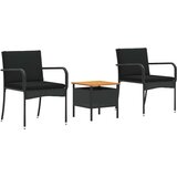  Vrtni set Crna poliratan | shoptok.hr