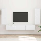  Komplet TV omaric 4 pcs Bela Konstruiran les - - Bela - 61.16 - 30 x 31 x 60 cm - 2025-vidaXL-Uvoz_2 | Shoptok.si