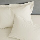 Catherine Lansfield Kremno bela prevleka za okvir postelje iz perkala 90x190 cm Easy Iron Percale – | Shoptok.si