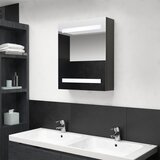 Furnova LED kopalniška omarica z ogledalom antracitna 50x14x60 cm, (21947338) Cene