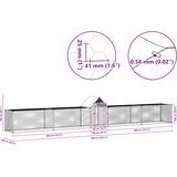  Kokošinjac od pocinčanog čelika 9 x 1 x 1,5 m | shoptok.hr