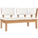  Set vrtne klupe 4 pcs Smeđa i krem Za 2 osobe Srednja | shoptok.hr